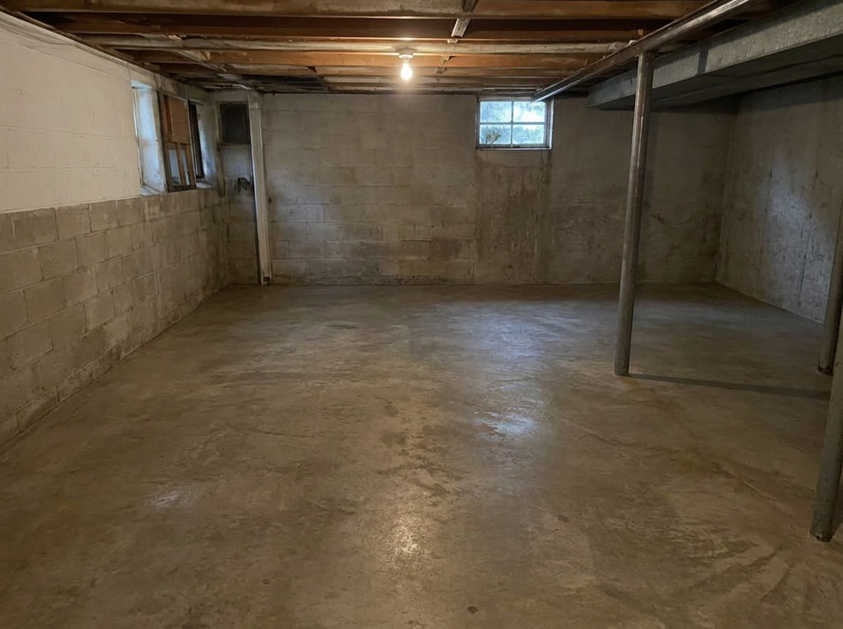 Basement clean out after